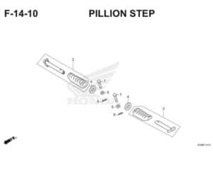 Pin Pillion Step - BeAT FI eSP, PCX, Vario 125 FI eSP, Vario 150 eSP