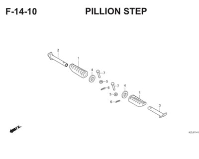 F14 10 Pillion Step Thumb