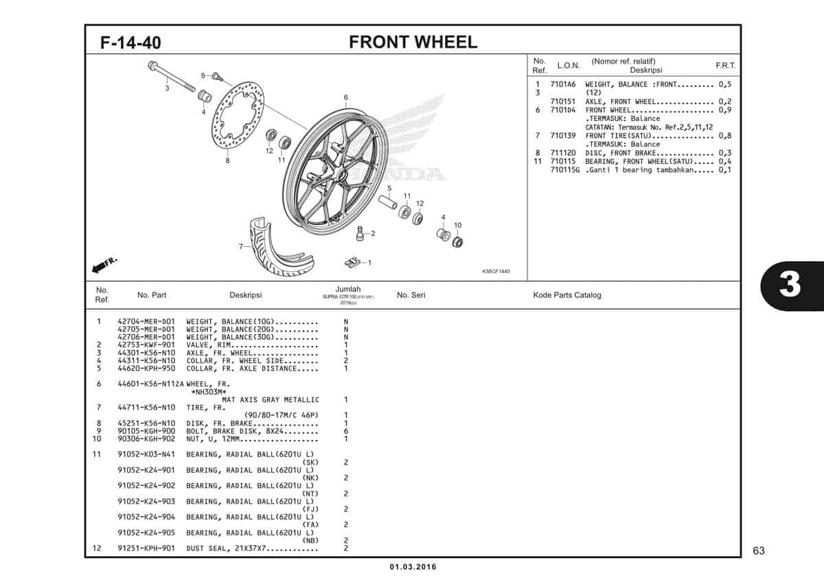 F14 40 Front Wheel