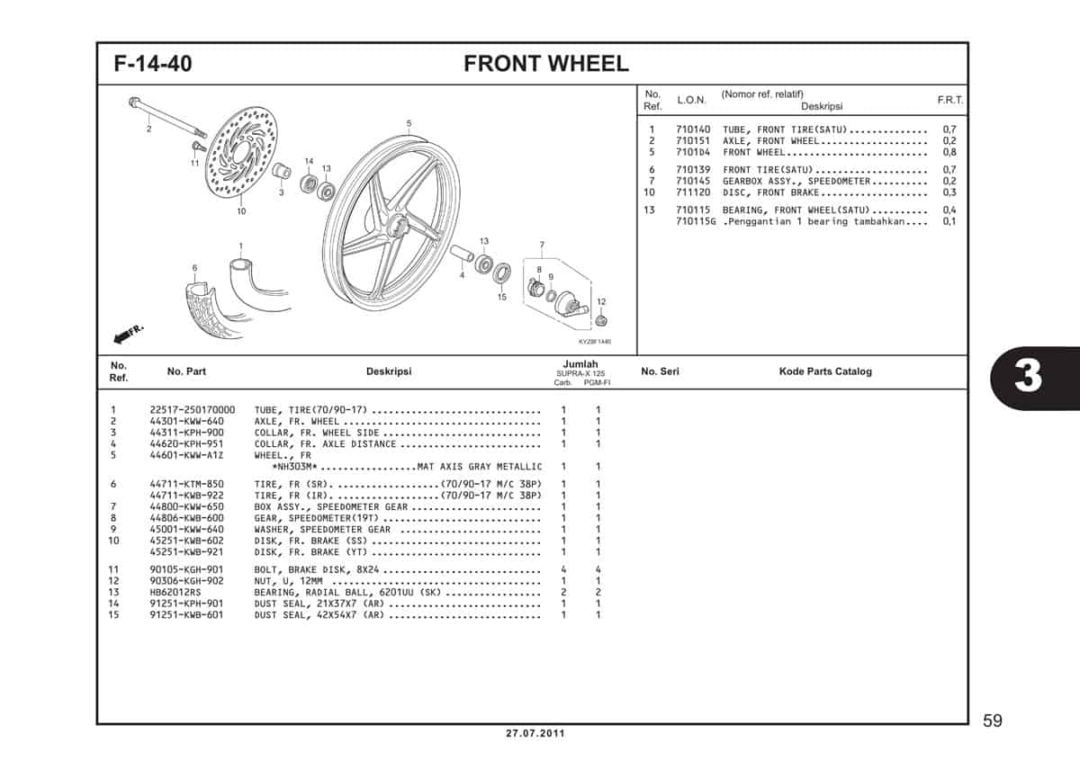  F14 40 Front Wheel