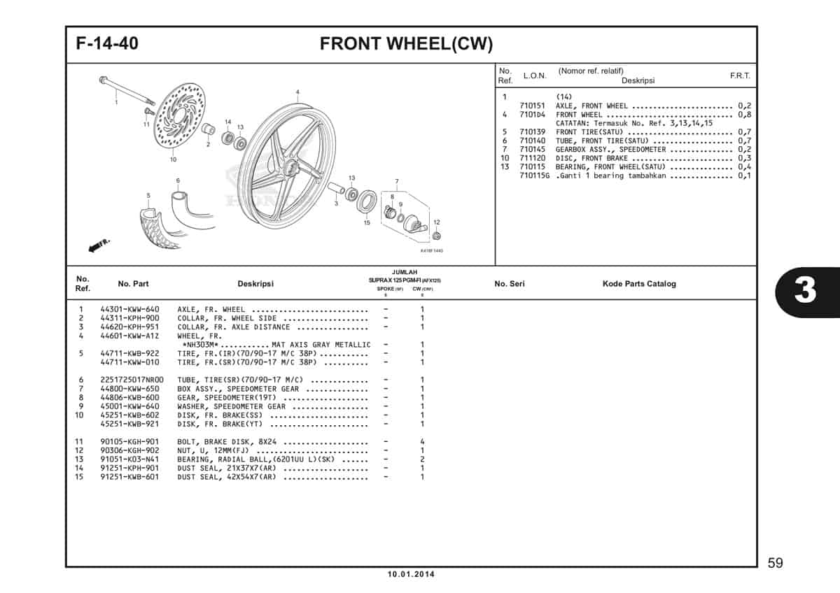  F14 40 Front Wheel