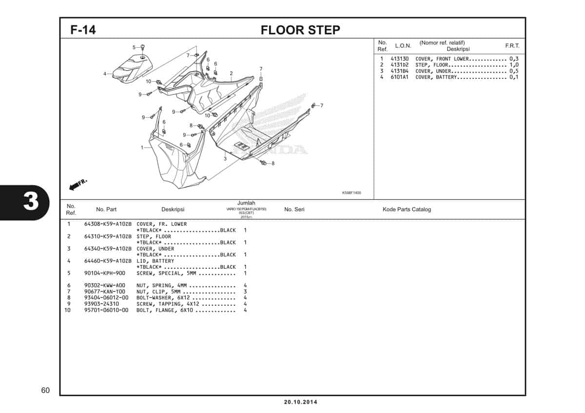  F14 Floor Step