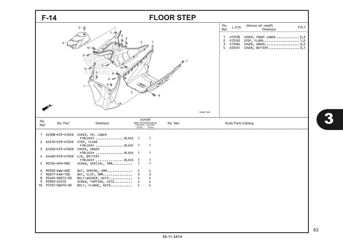  F14 Floor Step