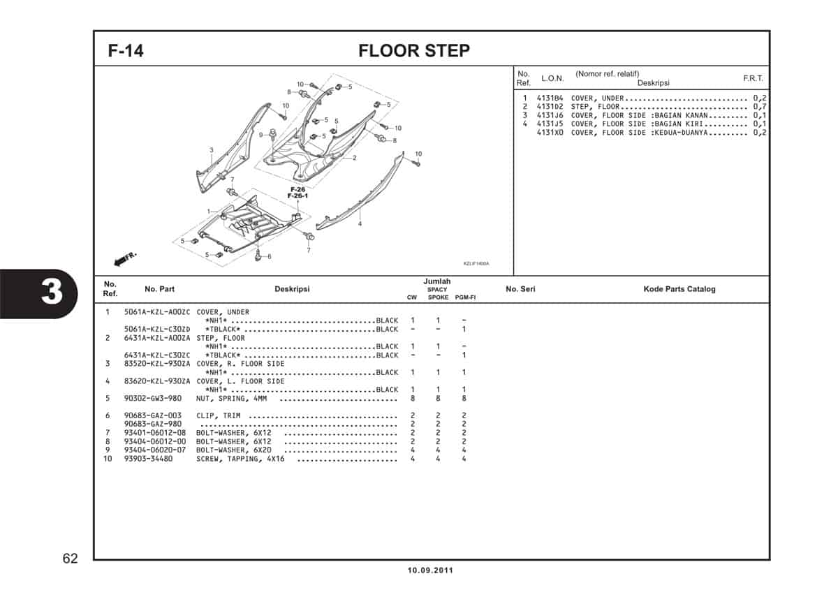  F14 Floor Step