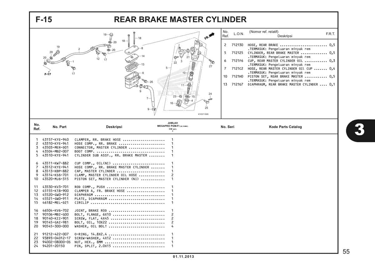  F15 Rear Brake Master Cylinder 1