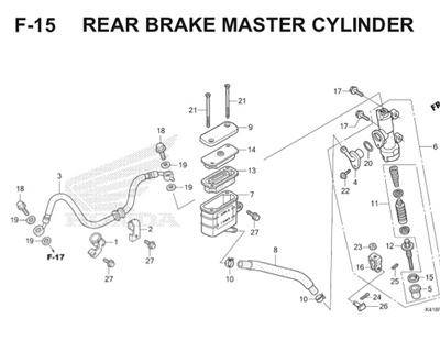 F15 Rear Brake Master Cylinder Thumb