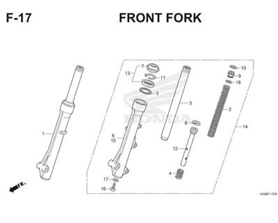 F17 Front Fork Thumb