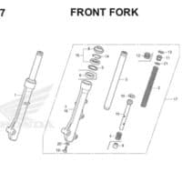 F17 Front Fork Thumb