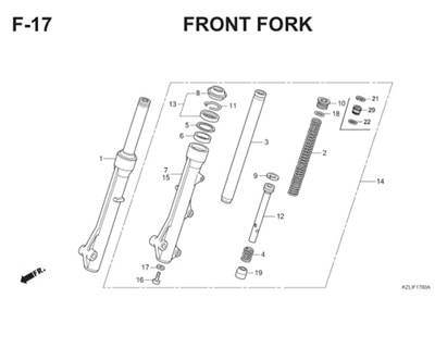 F17 Front Fork Thumb