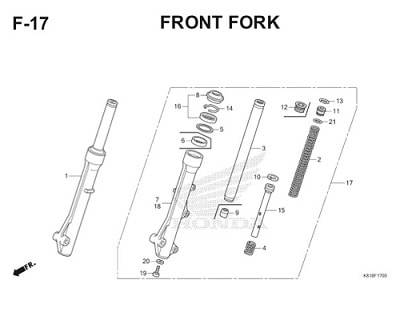 F17 Front Fork Thumb