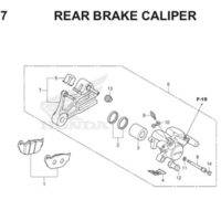 F17 Rear Brake Caliper Thumb