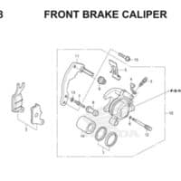 F18 Front Brake Caliper Thumb