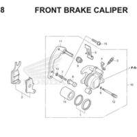F18 Front Brake Caliper Thumb