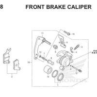 F18 Front Brake Caliper Thumb