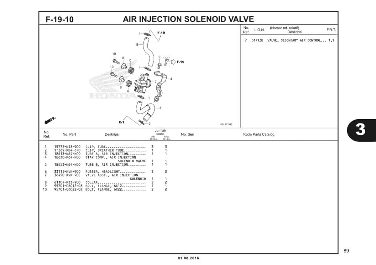  F19 10 Air Injection Solenoid Valve