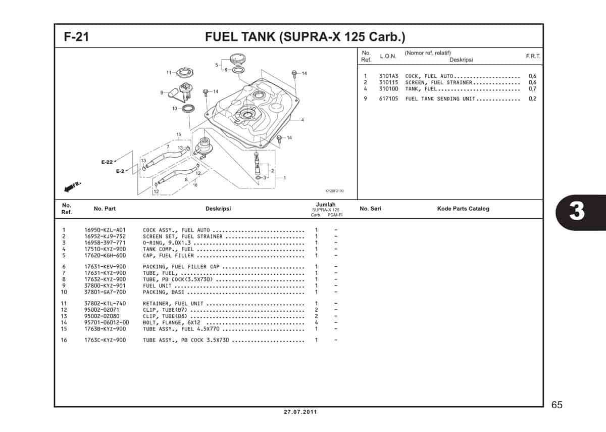  F21 Fuel Tank