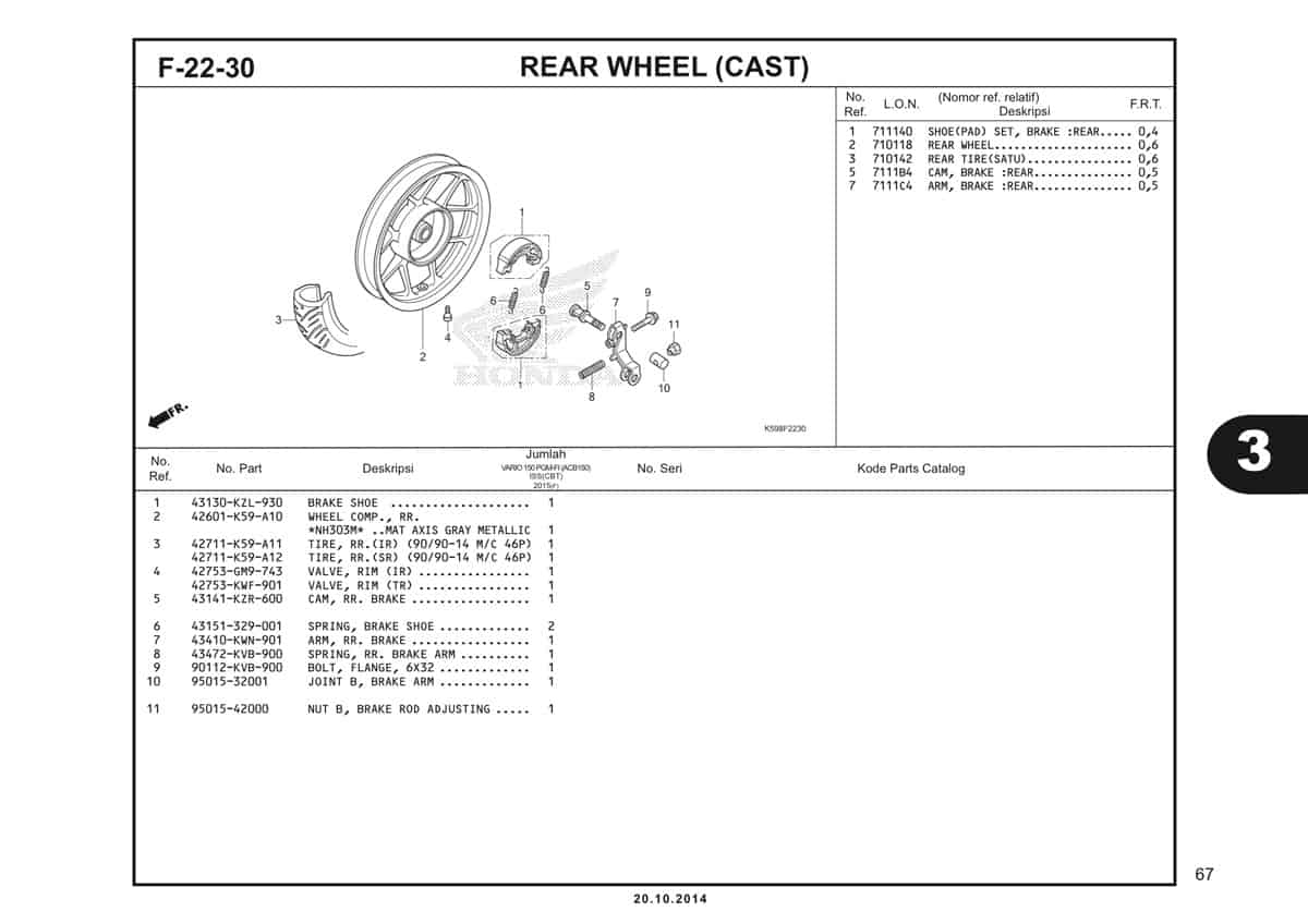  F22 30 Rear Wheel