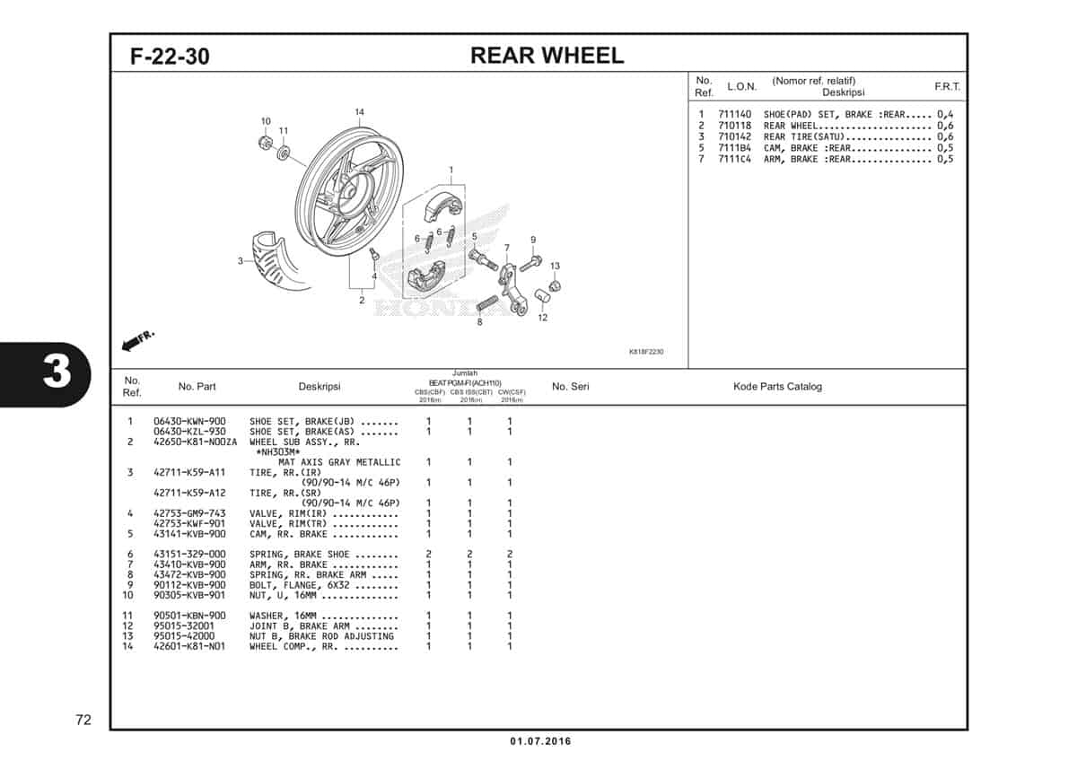  F22 30 Rear Wheel