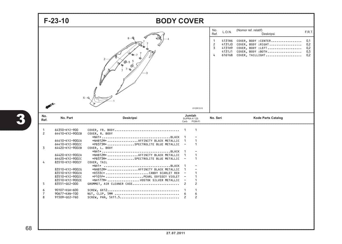  F23 10 Body Cover