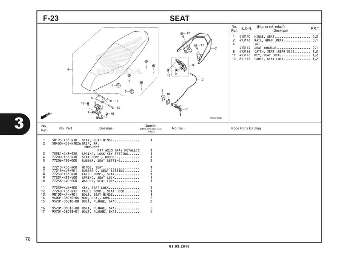  F23 Seat