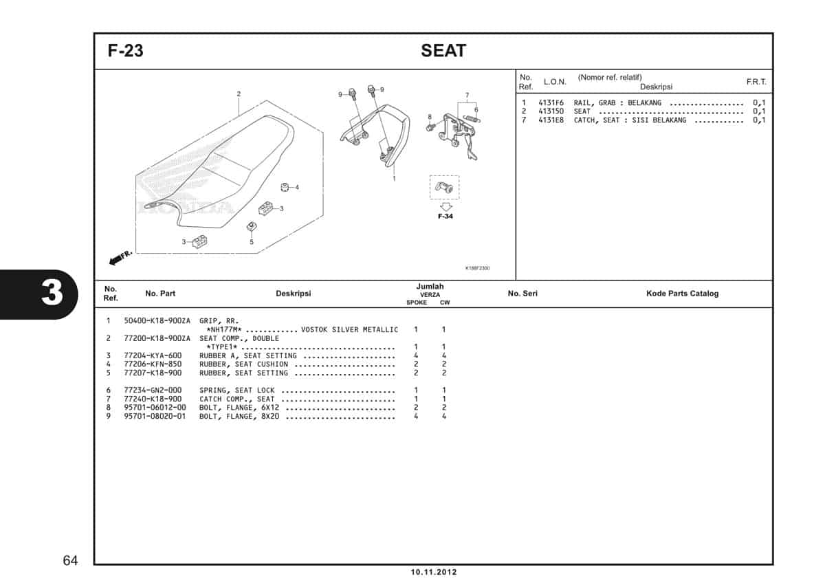  F23 Seat