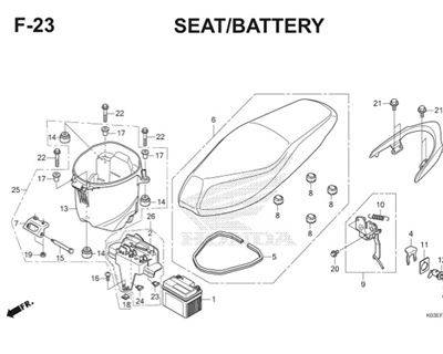 F23 Seat Battery Thumb