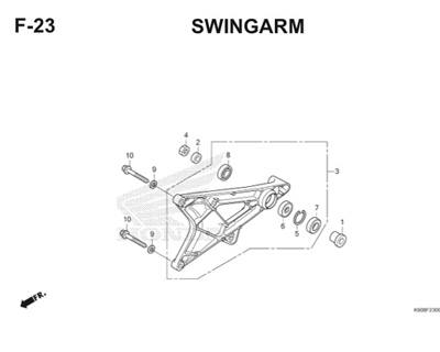 F23 Swingarm Thumb