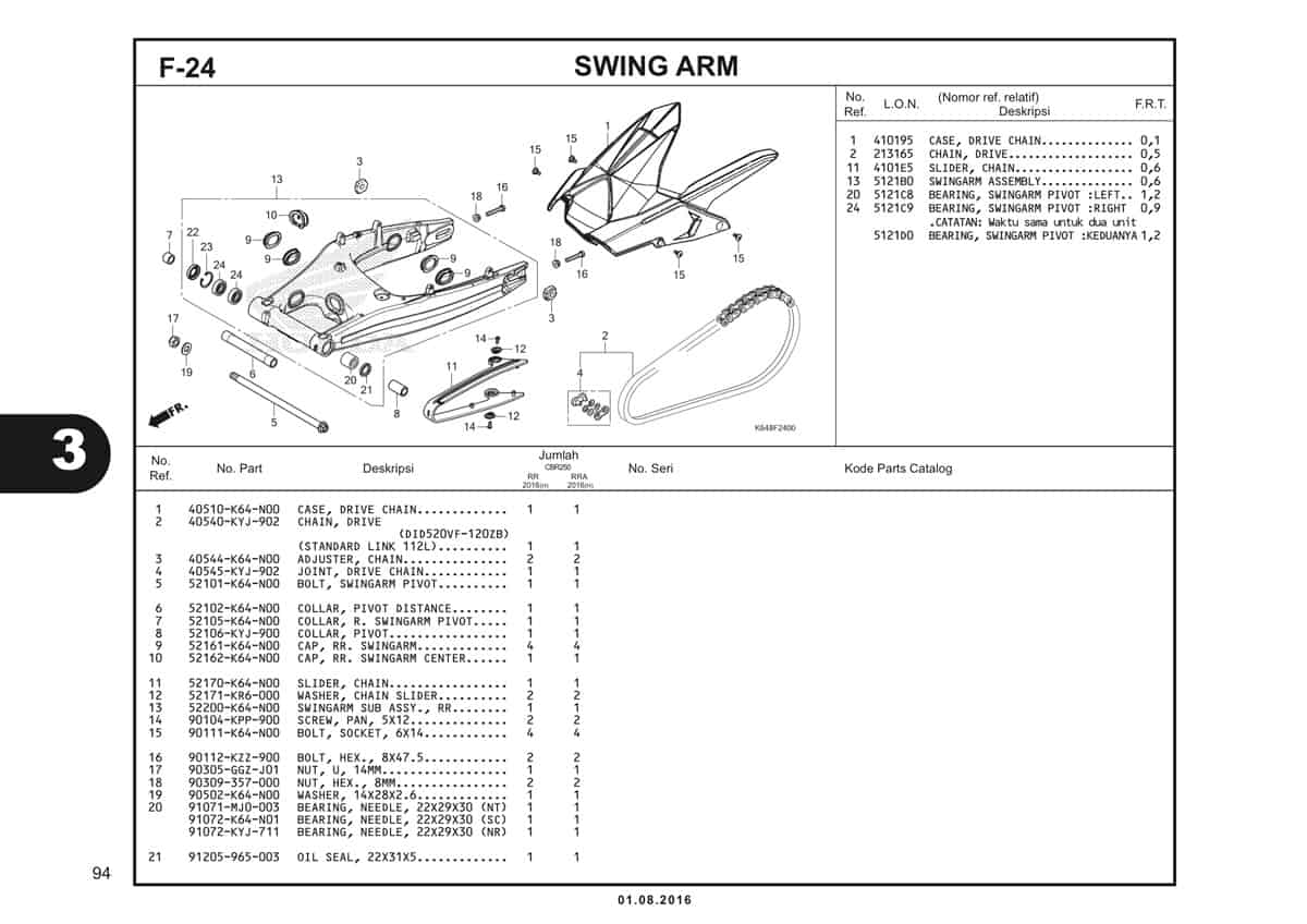  F24 Swing Arm 1