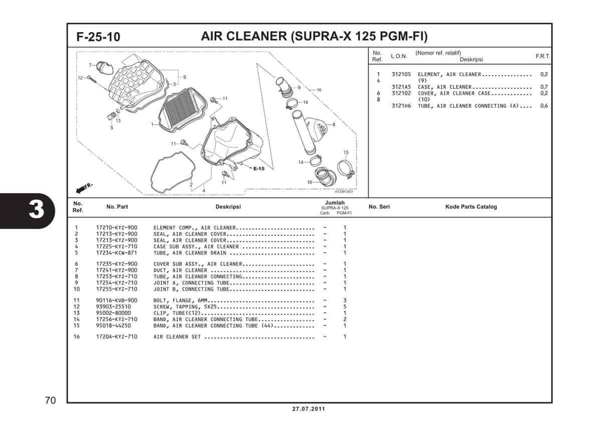  F25 10 Air Cleaner