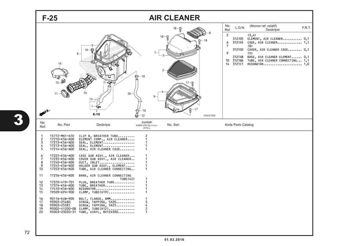  F25 Air Cleaner