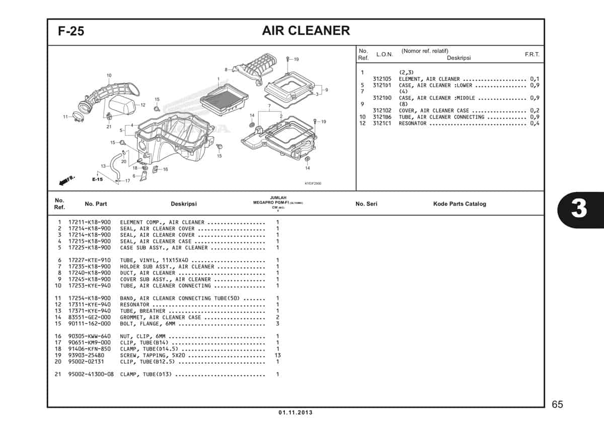  F25 Air Cleaner