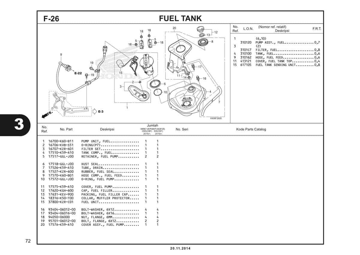  F26 Fuel Tank