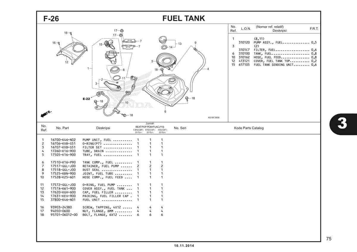  F26 Fuel Tank