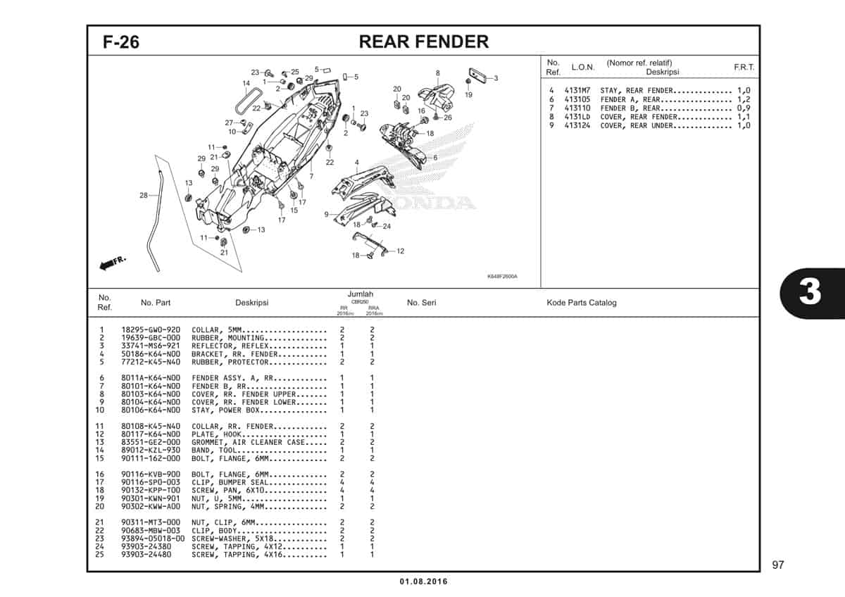  F26 Rear Fender 1