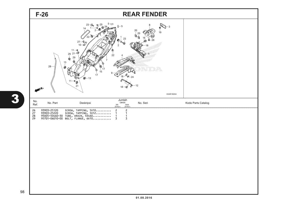 F26 Rear Fender 2