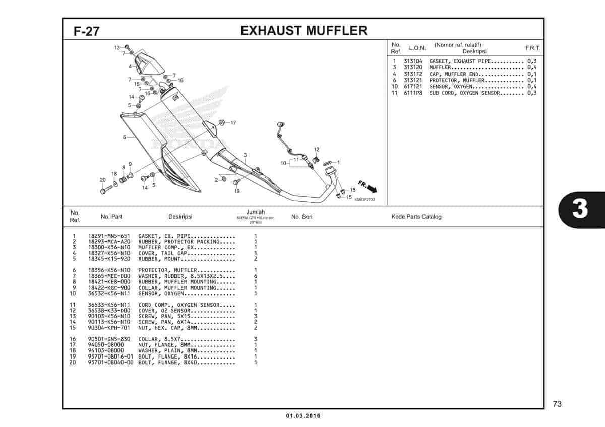  F27 Exhaust Muffler