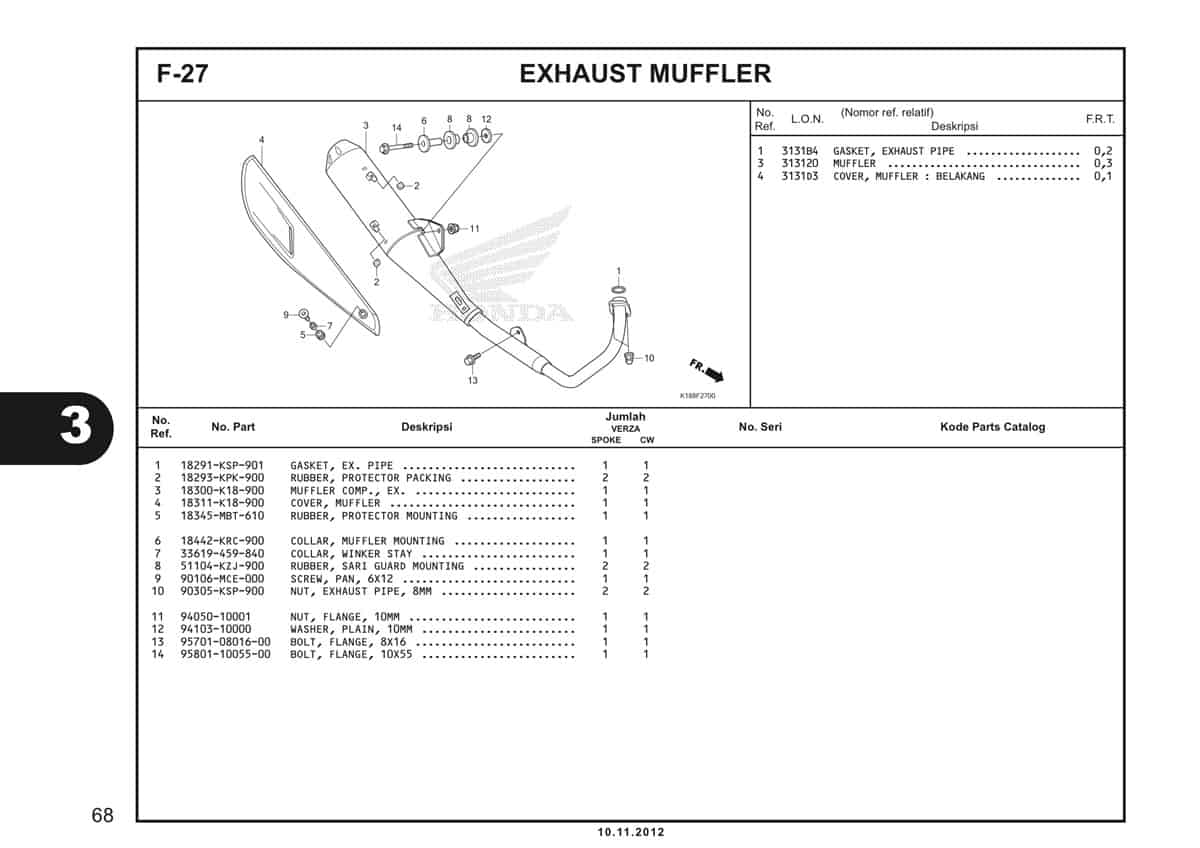  F27 Exhaust Muffler