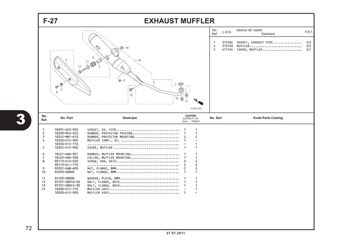  F27 Exhaust Muffler