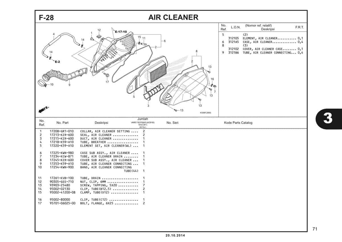  F28 Air Cleaner