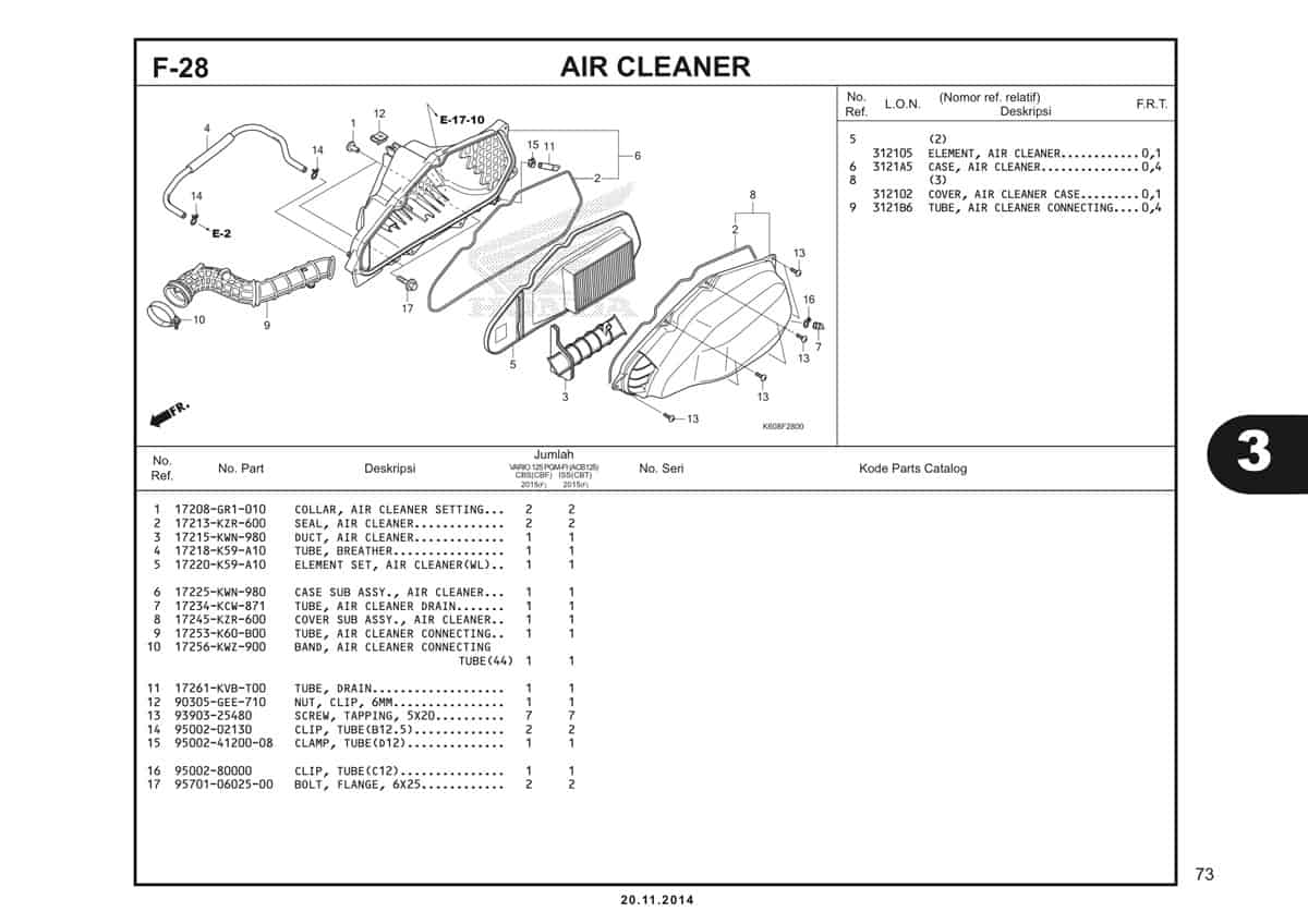  F28 Air Cleaner