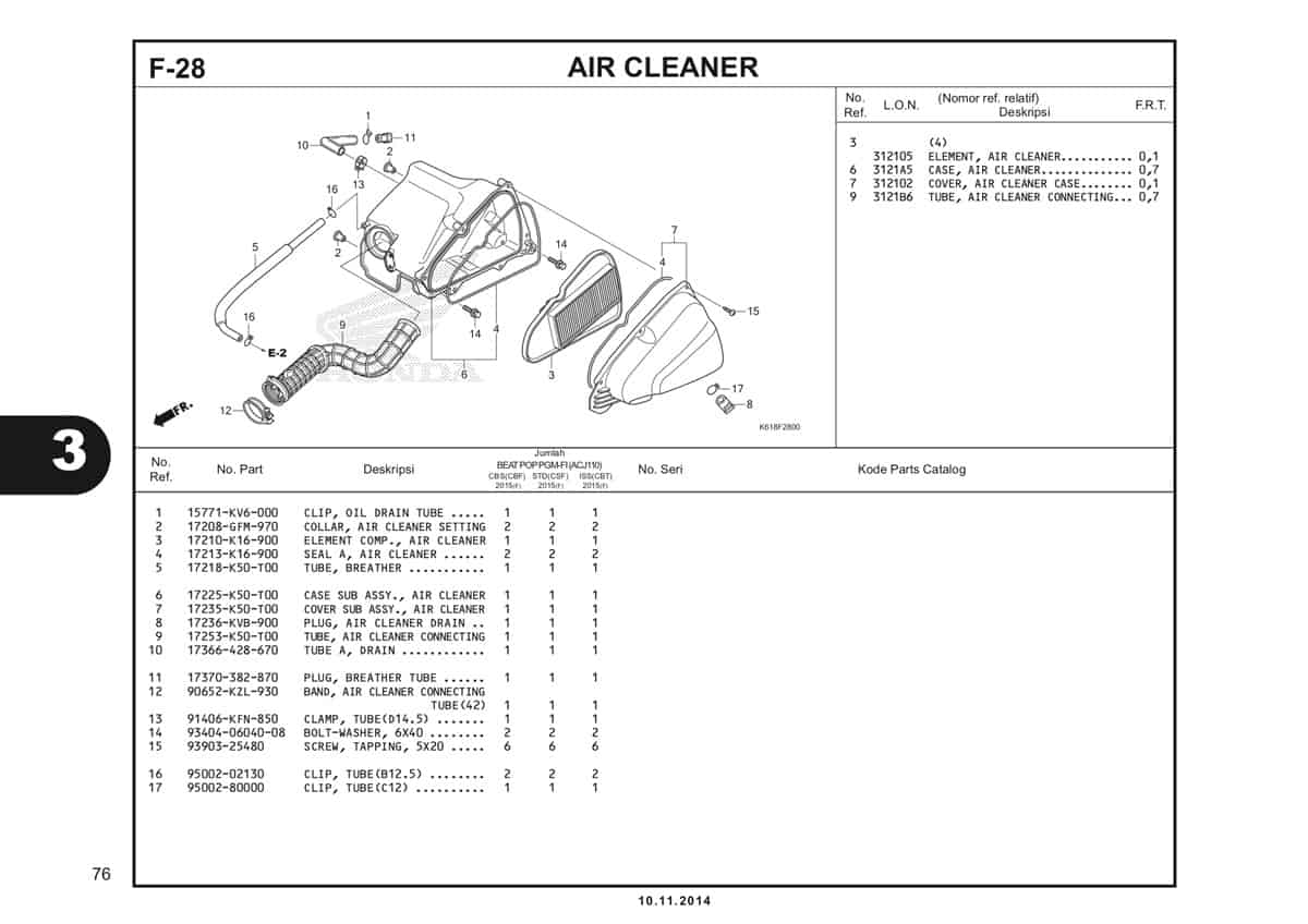  F28 Air Cleaner