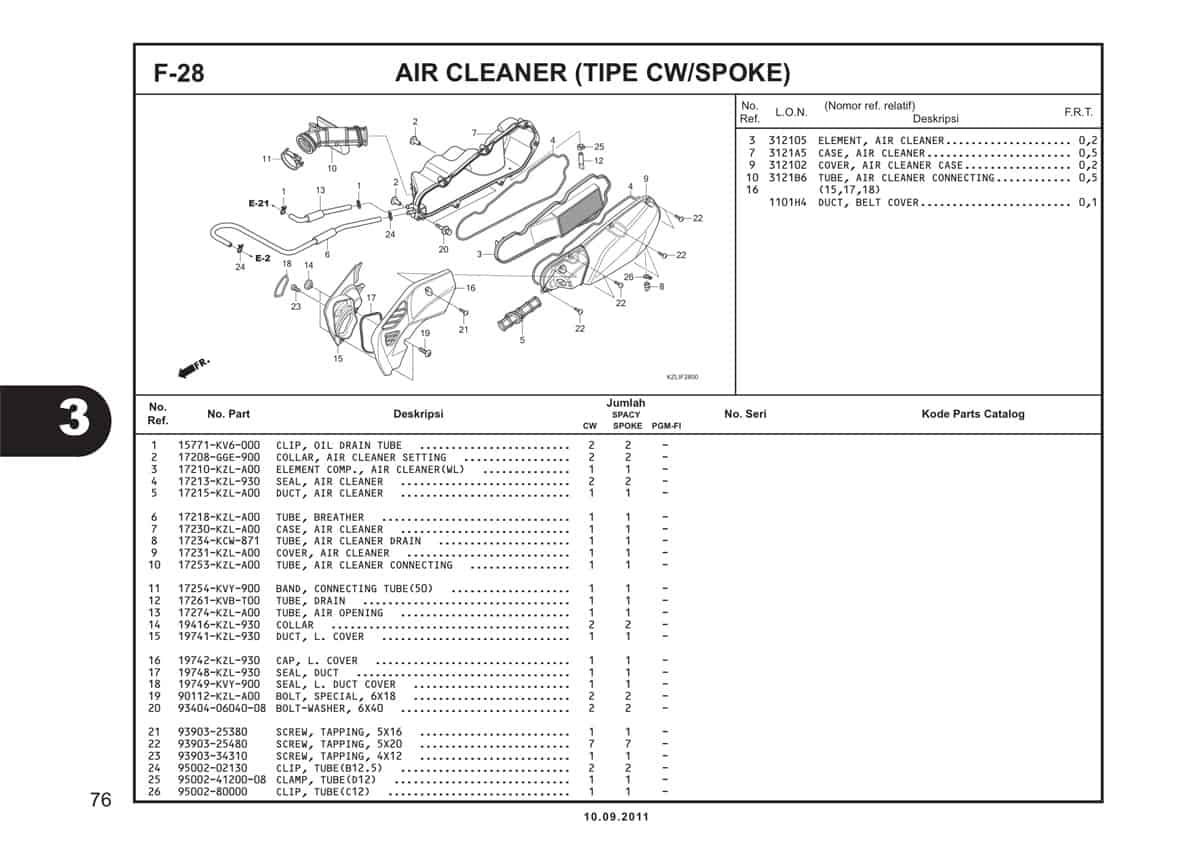  F28 Air Cleaner