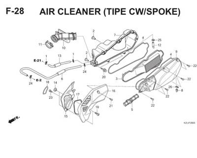 F28 Air Cleaner Thumb