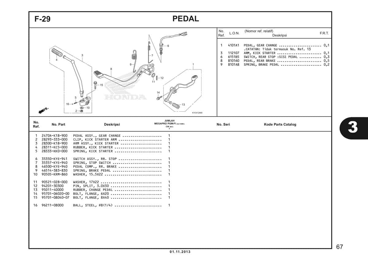  F29 Pedal