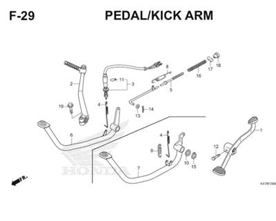 F29 Pedal Kick Arm Katalog Blade K47 Thumb