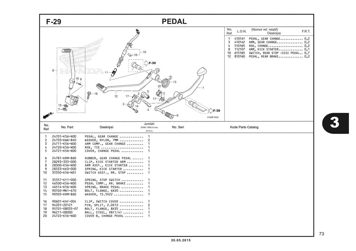  F29 Pedal