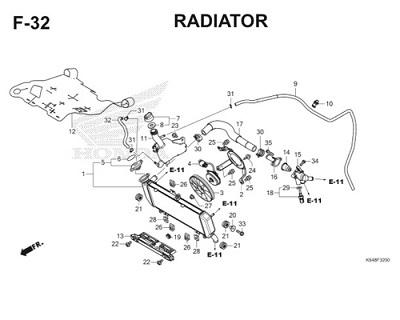 F32 Radiator Thumb