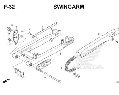 F32 Swingarm Thumb