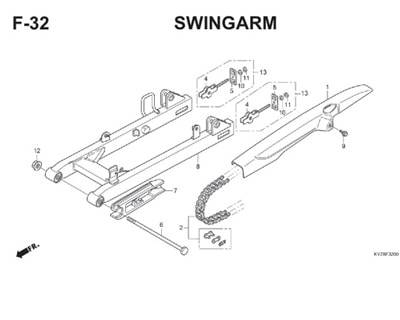 F32 Swingarm Thumb