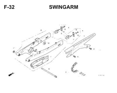 F32 Swingarm Thumb